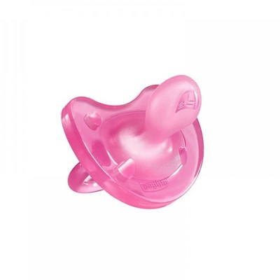 Ορθοδοντική Πιπίλα Physio Soft Όλο Σιλικόνη (6-16m) ροζ Chicco C60-02712-11