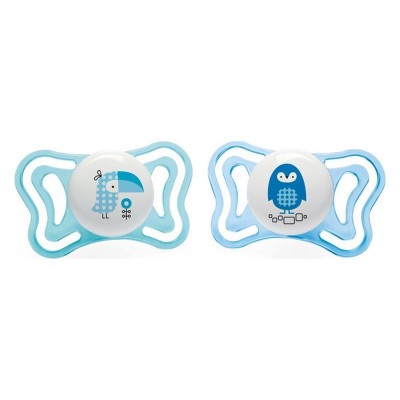 Πιπίλα Σιλικόνης  PhysioForma Light Blue Birds 2-6M+ Chicco C10-71031-21 (2τμχ)