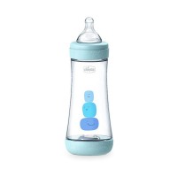 Πλαστικό Μπιμπερό Perfect 5 με Θηλή Σιλικόνης 300ml για 4+ μηνών Σιέλ A60-20235-20 Chicco