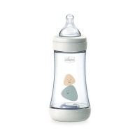 Πλαστικό Μπιμπερό Perfect 5 με Θηλή Σιλικόνης 240ml για 2+ μηνών λευκό A60-20223-30Chicco