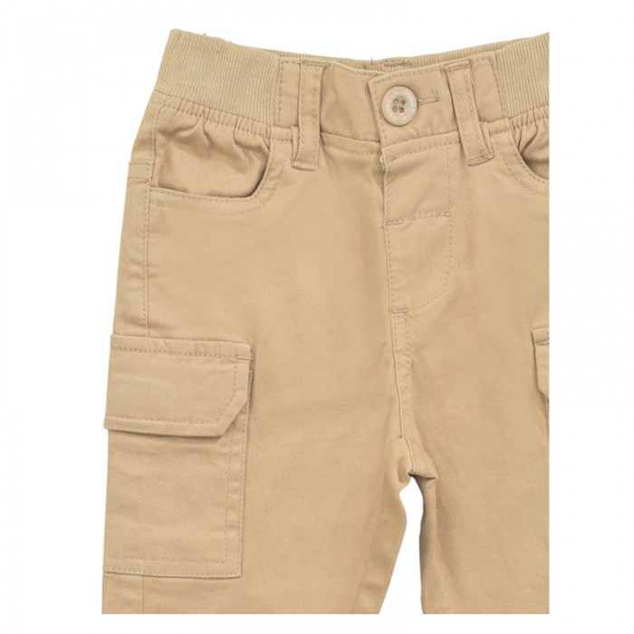 Βρεφικό παντελόνι cargo για αγόρι μπεζ 123-813100-1 Funky