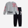 Παιδικό σετ κολάν-μπλούζα για κορίτσι γκρί 225-517120-2 Funky
