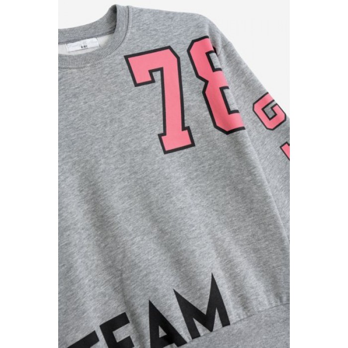 Παιδικό σετ κολάν-μπλούζα για κορίτσι γκρί 225-517120-2 Funky