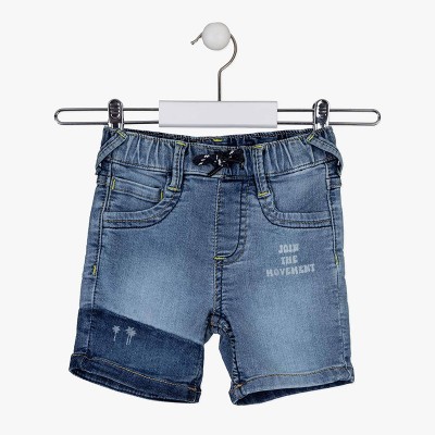 Παιδική βερμούδα τζιν για αγόρι μπλε 315-6027AL-DENIM Losan