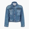 Παιδικό τζάκετ τζιν για κορίτσι μπλε 31G-2001AL-DENIM Losan