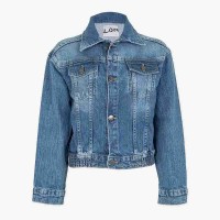 Παιδικό τζάκετ τζιν για κορίτσι μπλε 31G-2001AL-DENIM Losan