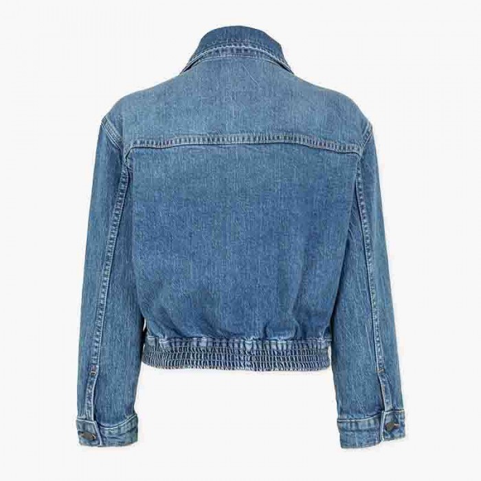 Παιδικό τζάκετ τζιν για κορίτσι μπλε 31G-2001AL-DENIM Losan