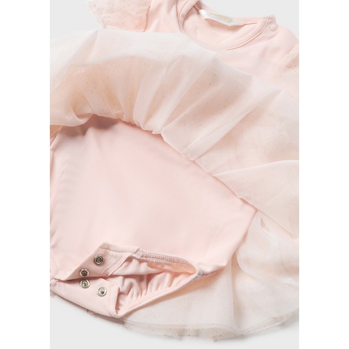 Βρεφικό φορμάκι ολόσωμο με στέκα για κορίτσι ροζ 24-01629-046 Mayoral Newborn