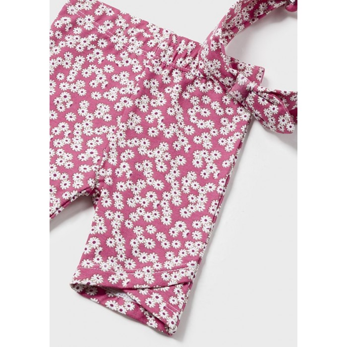 Βρεφικό σετ κορδέλα-μπλούζα-κολάν κάπρι για κορίτσι λευκό 24-01792-014 Mayoral Newborn