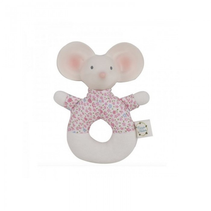 Κουδουνίστρα Με Μασητικό Λευκό/Ρόζ Meiya-Alvin  MA77144