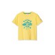 Παιδική μπλούζα κοντομάνικη για αγόρι κίτρινη Mexx 24048