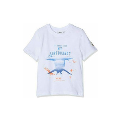Παιδική μπλούζα κοντομάνικη για αγόρι λευκή Mexx 192212