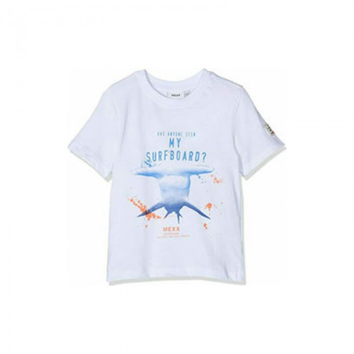 Παιδική μπλούζα κοντομάνικη για αγόρι λευκή Mexx 192212