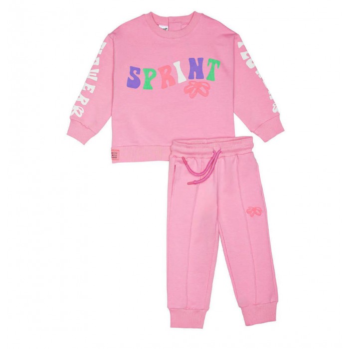 Βρεφικό/παιδικό σετ φόρμας φούτερ για κορίτσι ροζ 242-2048-800 Sprint