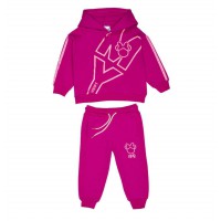 Βρεφικό/παιδικό σετ φόρμας φούτερ για κορίτσι βιολετί 242-2015-870 Sprint