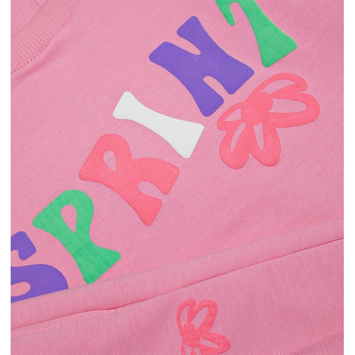 Βρεφικό/παιδικό σετ φόρμας φούτερ για κορίτσι ροζ 242-2048-800 Sprint
