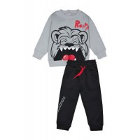 Βρεφικό/Παιδικό σετ φόρμας για αγόρι Γκρί 242-1010-160 Spint