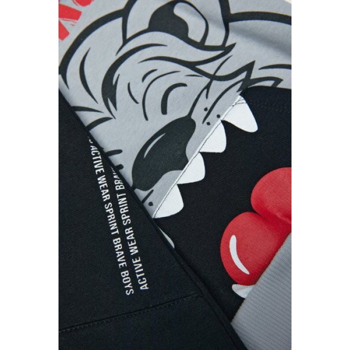 Βρεφικό/Παιδικό σετ φόρμας για αγόρι Γκρί 242-1010-160 Spint