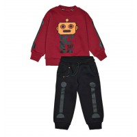 Βρεφικό/Παιδικό σετ φόρμας για αγόρι μπορντό 242-1013-410 Spint