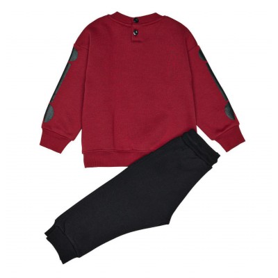 Βρεφικό/Παιδικό σετ φόρμας για αγόρι μπορντό 242-1013-410 Spint
