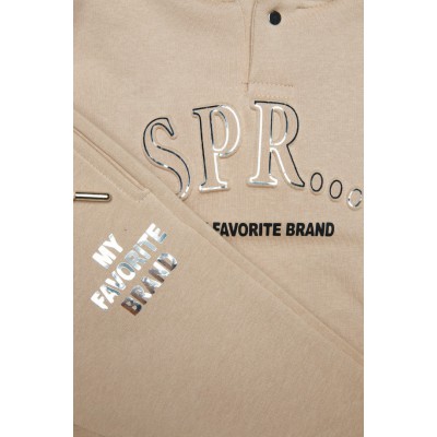 Παιδικό σετ φόρμας για αγόρι μπεζ 242-2046-961 Spint