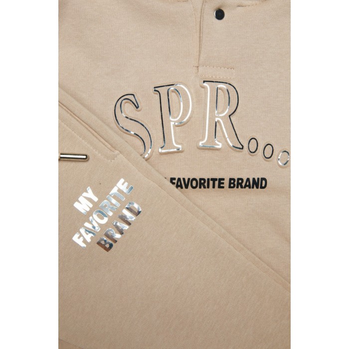 Παιδικό σετ φόρμας για αγόρι μπεζ 242-2046-961 Spint