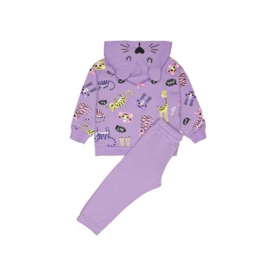 Βρεφικό/Παιδικό σετ φόρμας για κορίτσι λιλά 242-2000-837 Spint