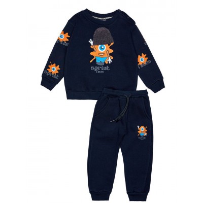 Βρεφικό/Παιδικό σετ φόρμας για αγόρι μπλε 242-1036-300 Spint