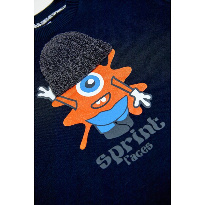 Βρεφικό/Παιδικό σετ φόρμας για αγόρι μπλε 242-1036-300 Spint