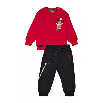Βρεφικό/Παιδικό σετ φόρμας για αγόρι κόκκινο 242-1006-400 Spint