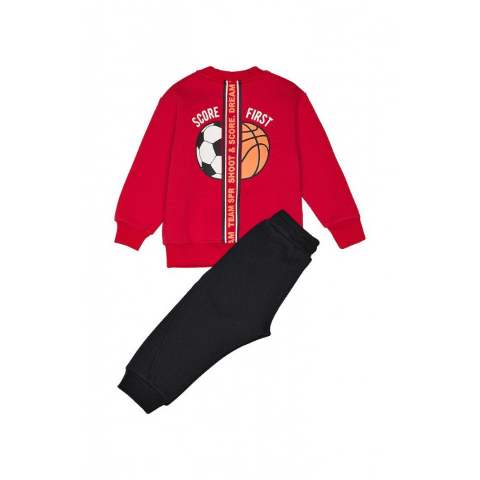 Βρεφικό/Παιδικό σετ φόρμας για αγόρι κόκκινο 242-1006-400 Spint