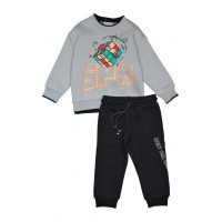 Βρεφικό/Παιδικό σετ φόρμας για αγόρι Γκρί Ice 242-1003-160 Spint