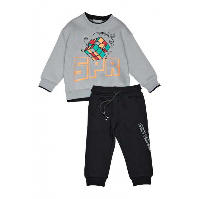 Βρεφικό/Παιδικό σετ φόρμας για αγόρι Γκρί Ice 242-1003-160 Spint