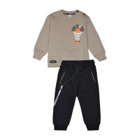 Βρεφικό/Παιδικό σετ φόρμας για αγόρι μπεζ 242-1006-120 Spint
