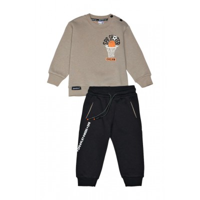 Βρεφικό/Παιδικό σετ φόρμας για αγόρι μπεζ 242-1006-120 Spint