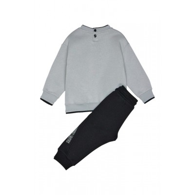 Βρεφικό/Παιδικό σετ φόρμας για αγόρι Γκρί Ice 242-1003-160 Spint