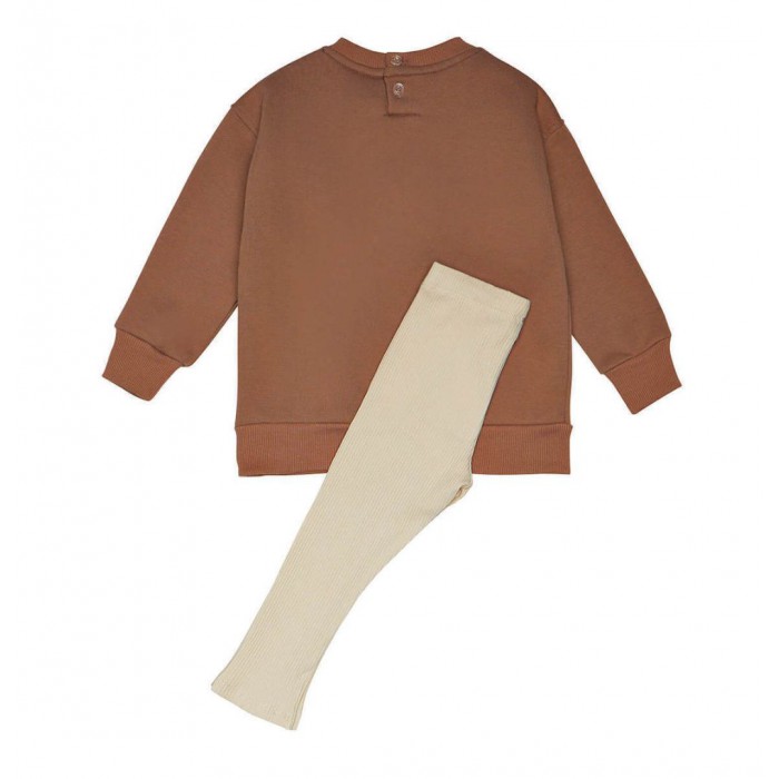 Βρεφικό/Παιδικό σετ κολάν-μπλούζα για αγόρι καφέ 242-2049-970 Sprint
