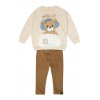 Βρεφικό/Παιδικό σετ φόρμας για κορίτσι Ivory-Εκρού 242-2051-115 Spint