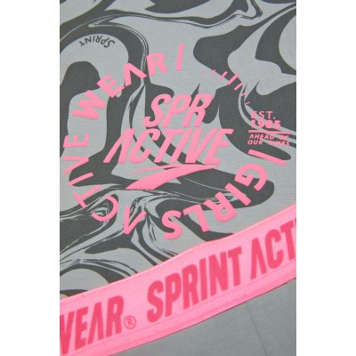 Παιδικό σετ με κολάν & crop top για κορίτσι γκρί 242-4002-160 Sprint