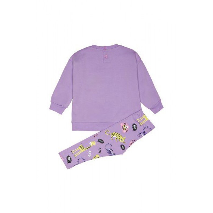 Βρεφικό/Παιδικό σετ κολάν-μπλούζα για κορίτσι λιλά 242-2001-837 Spint