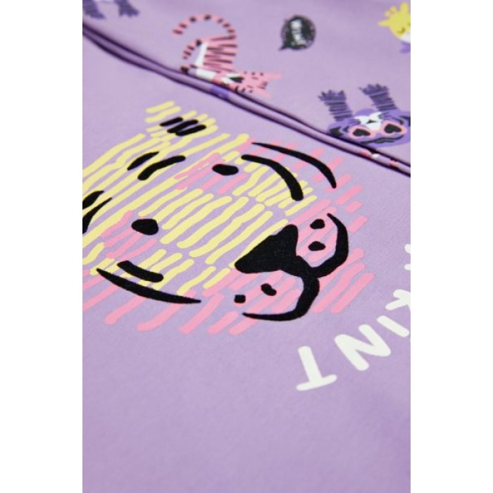 Βρεφικό/Παιδικό σετ κολάν-μπλούζα για κορίτσι λιλά 242-2001-837 Spint