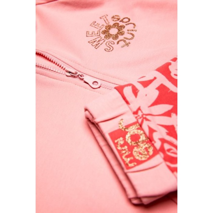 Παιδικό σετ κολάν-μπλούζα για κορίτσι ροζ 242-2004-454 Spint