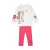 Βρεφικό/Παιδικό σετ κολάν-μπλούζα για κορίτσι εκρού 242-2033-133 Spint