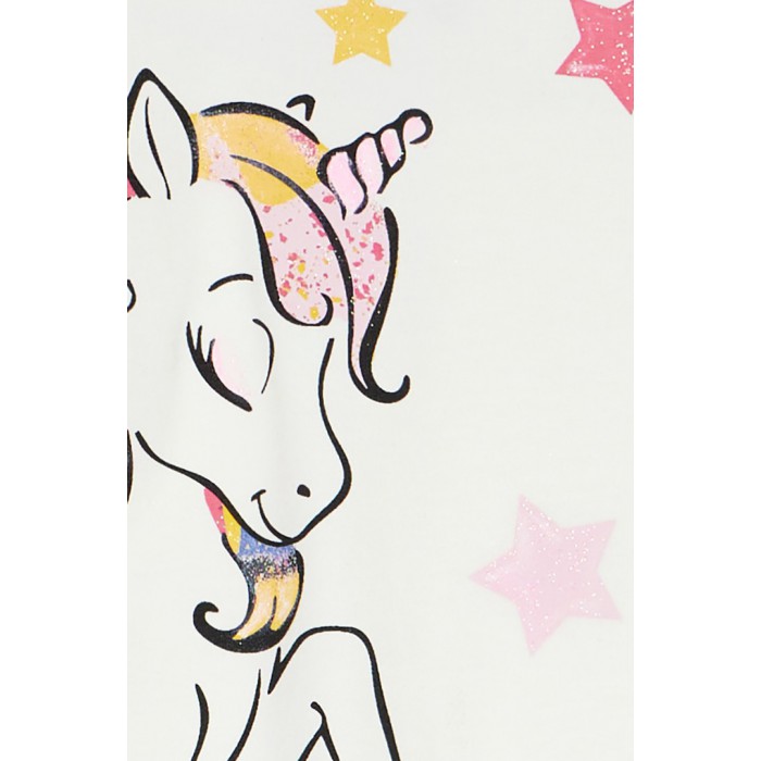 Βρεφικό/Παιδικό σετ κολάν-μπλούζα για κορίτσι εκρού 242-2033-133 Spint