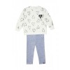 Βρεφικό/Παιδικό σετ κολάν-μπλούζα για κορίτσι γκρί 242-2035-133 Spint