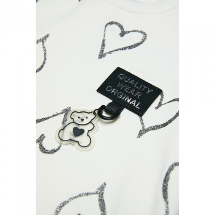 Βρεφικό/Παιδικό σετ κολάν-μπλούζα για κορίτσι γκρί 242-2035-133 Spint