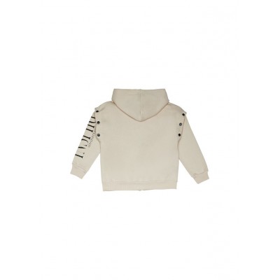 Παιδική ζακέτα με κουκούλα για κορίτσι λευκή 242-4050-115 Sprint