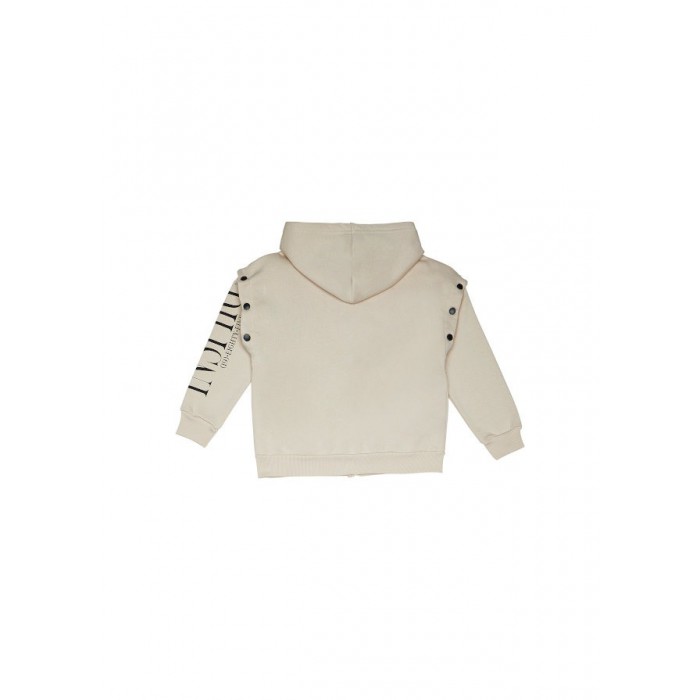 Παιδική ζακέτα με κουκούλα για κορίτσι λευκή 242-4050-115 Sprint