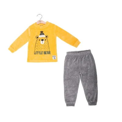 Παιδική πιτζάμα για αγόρι κίτρινο-γκρί Baby Bol 21508-4