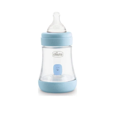Πλαστικό Μπιμπερό Perfect με Θηλή Σιλικόνης 150ml για 0+ μηνών Σιελ A60-20211-20 Chicco 1+1 Δώρο